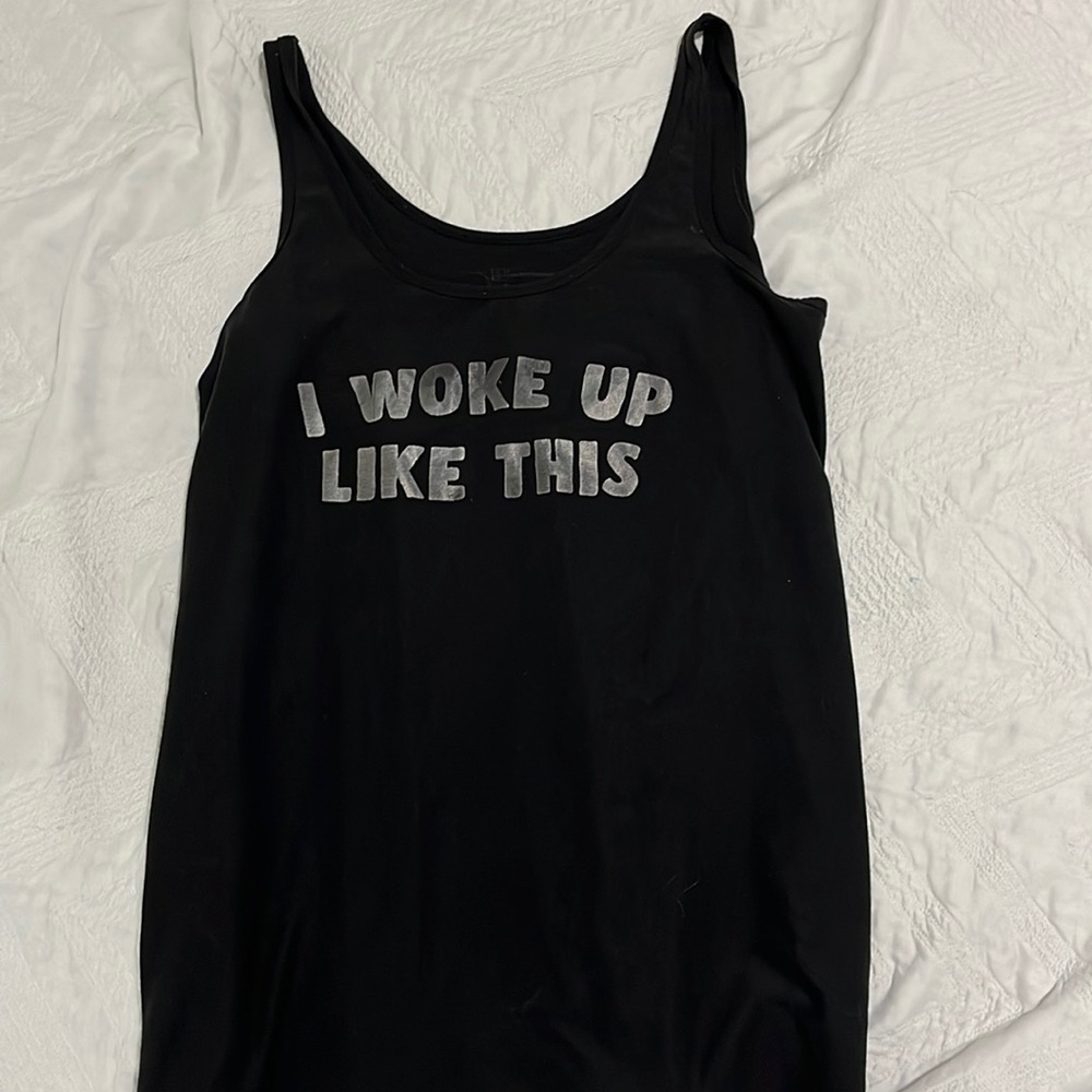 black tank top